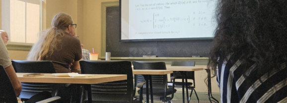 Mathematics Department Students Present Summer Research